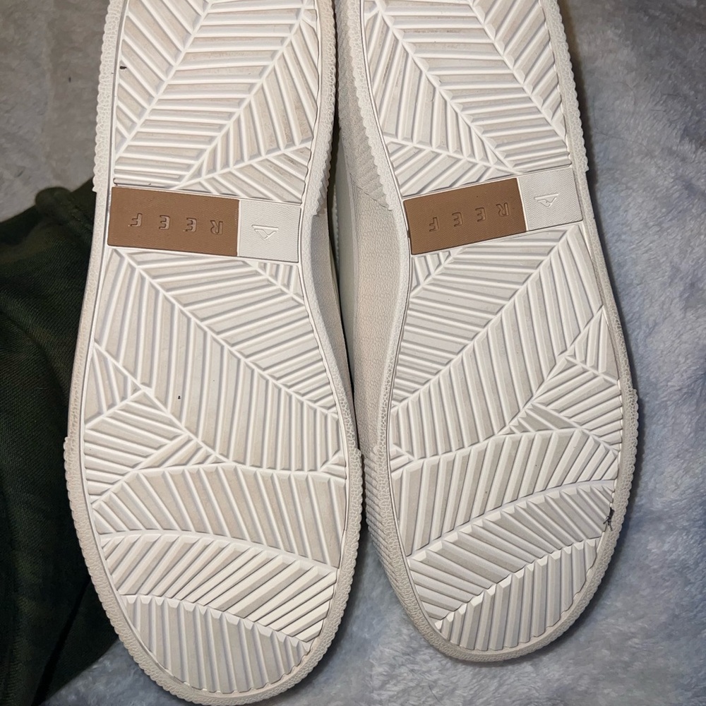 Reef lay day dawn sneakers white with cheetah print woman’s size 8 - Picture 4 of 8
